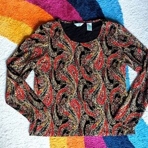 Laura Ashley Paisley Top